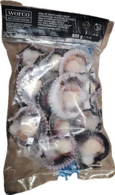 Half Shell Scallops 20/30 – 1kg