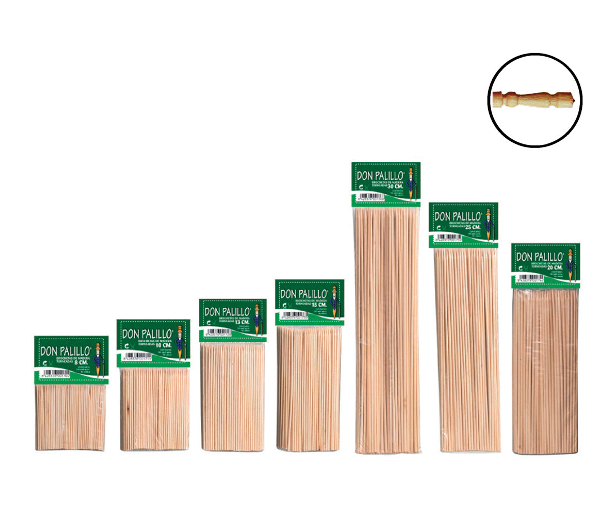 Wooden Barbecue Skewers 20cm – Pack of 100
